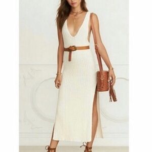 Free people mustard sweater dress